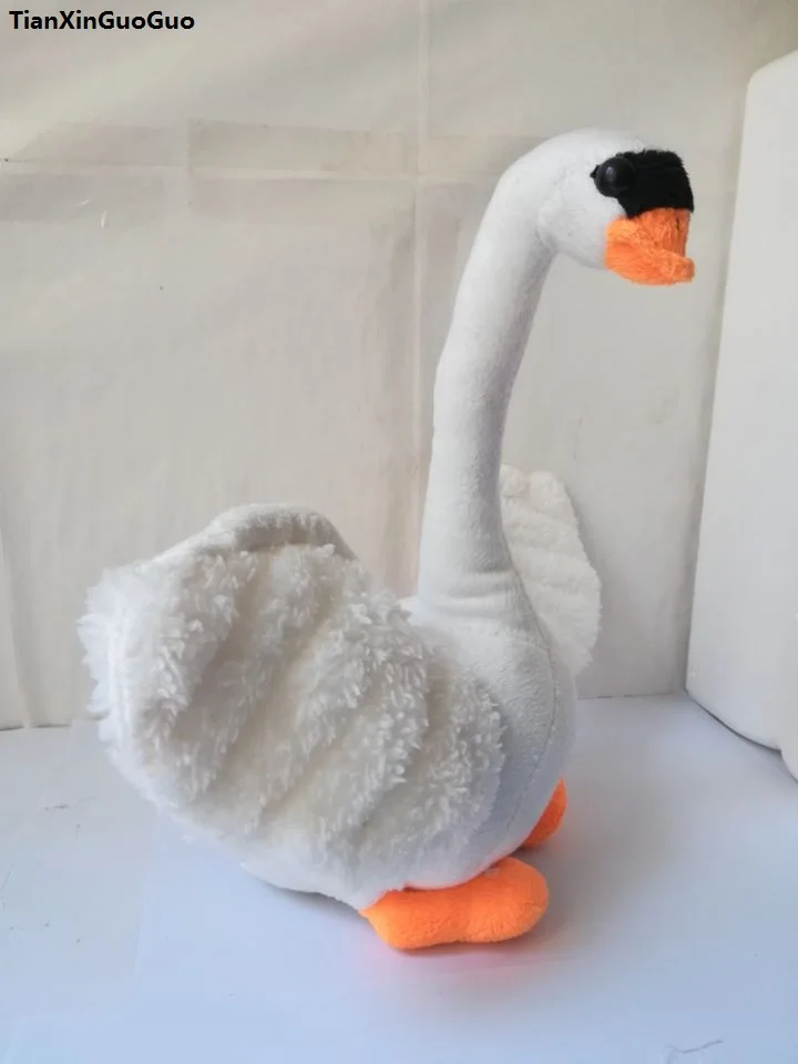 

about 28cm white swan plush toy soft doll baby toy birthday gift b0785