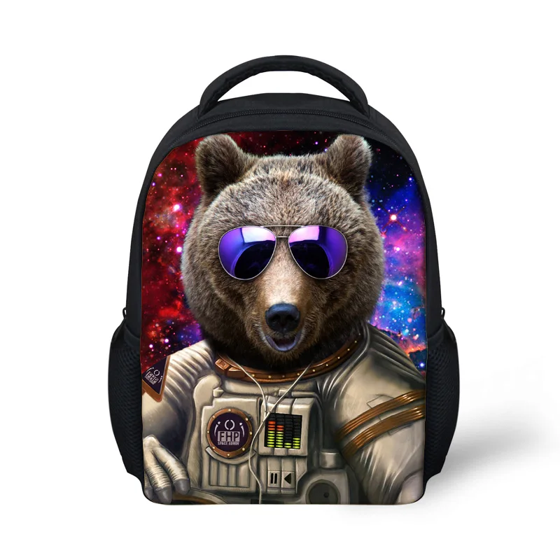 Small School Bags Girls Boys Cool Animal Sunglasses Print School Backpack Casual Satchels Mochila Escolar Kindergarten Kids Bag