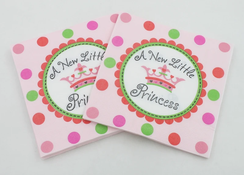 [RainLoong] Paper Napkins A New Little Princess Print Tissue Napkins Decoration Serviettes 33x33cm 1 pack (20pcs/pack)