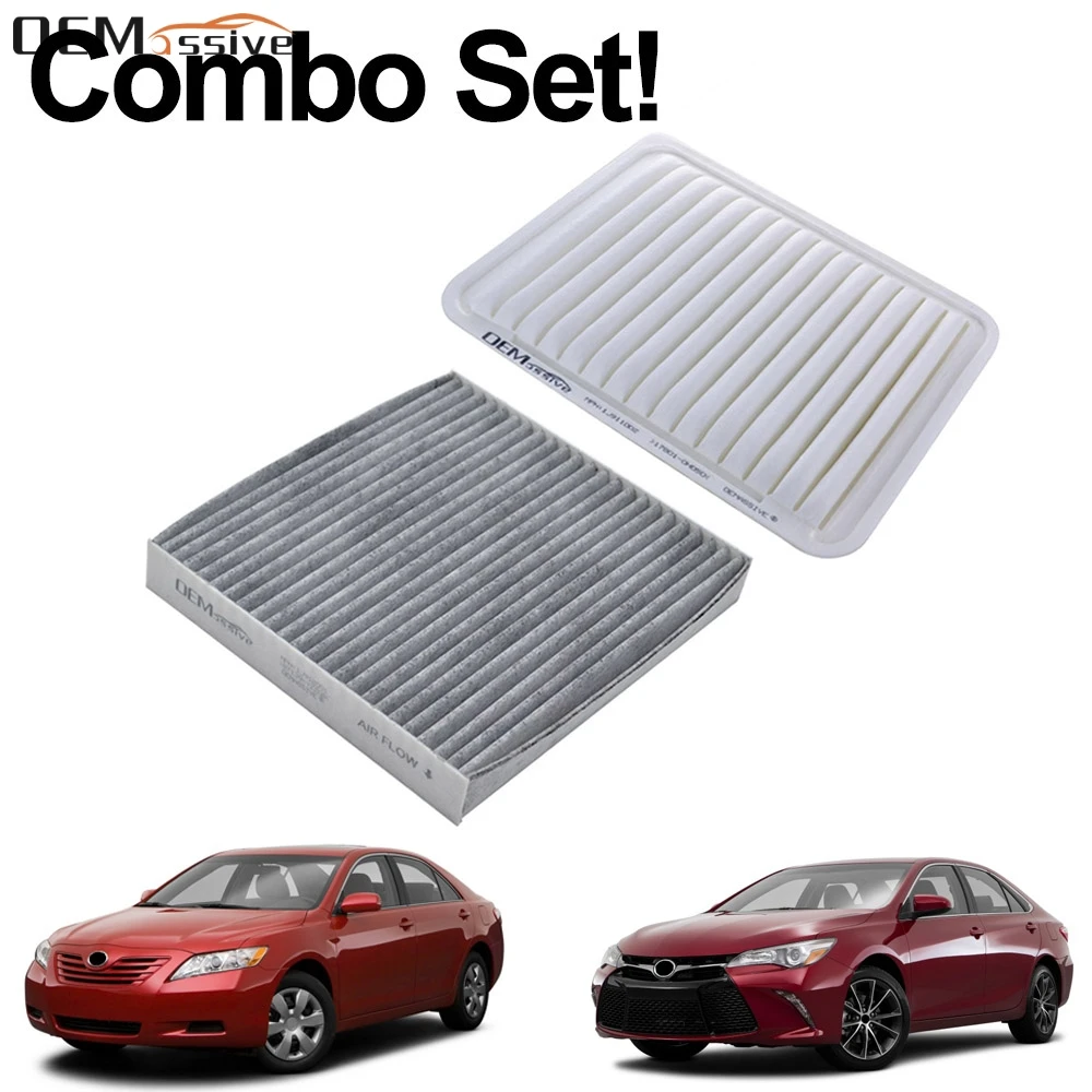 

17801-28030 87139-07010 Combo Engine Cabin Air Filter For Toyota Camry XV40 XV50 Daihatsu Altis Venza 2.4L 2.5L 2.7L 2007 - 2017