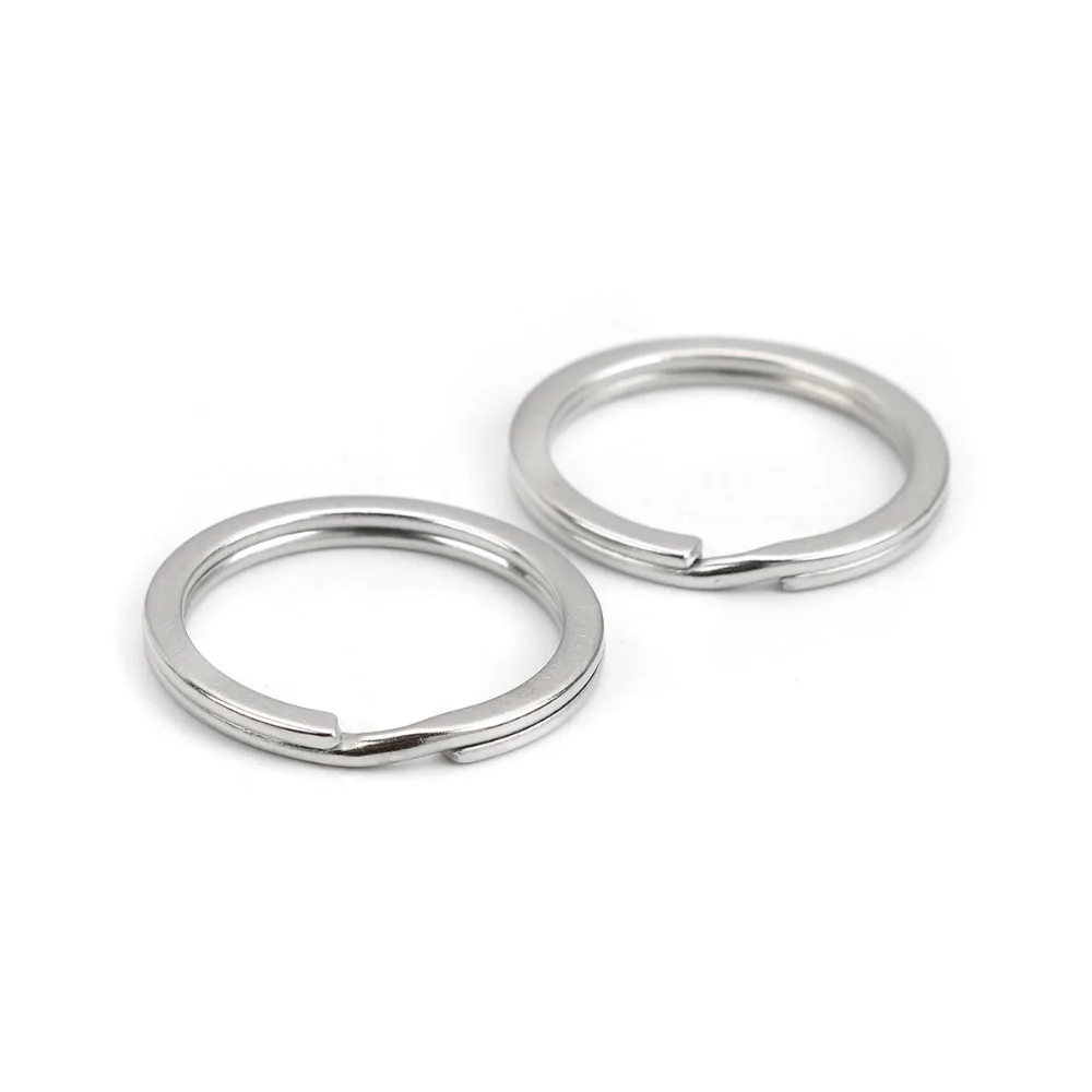 DoreenBeads 20PCs Silver Color Split Rings Key Rings 25x1.7mm Findings (B03294), yiwu