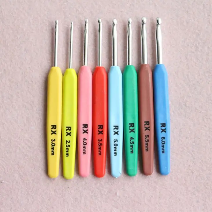 50sets Multi-colour 16pcs Aluminum Set Crochet Hooks Needles Knit Weave Craft Yarn For Home Sewing Needlecrafts SN819