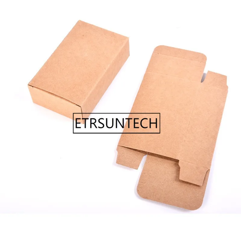 Small Kraft Paper Tea Box Gift Boxes Dried Flower Craft Coffee Powder Packaging Box 10*6*3cm 500pcs