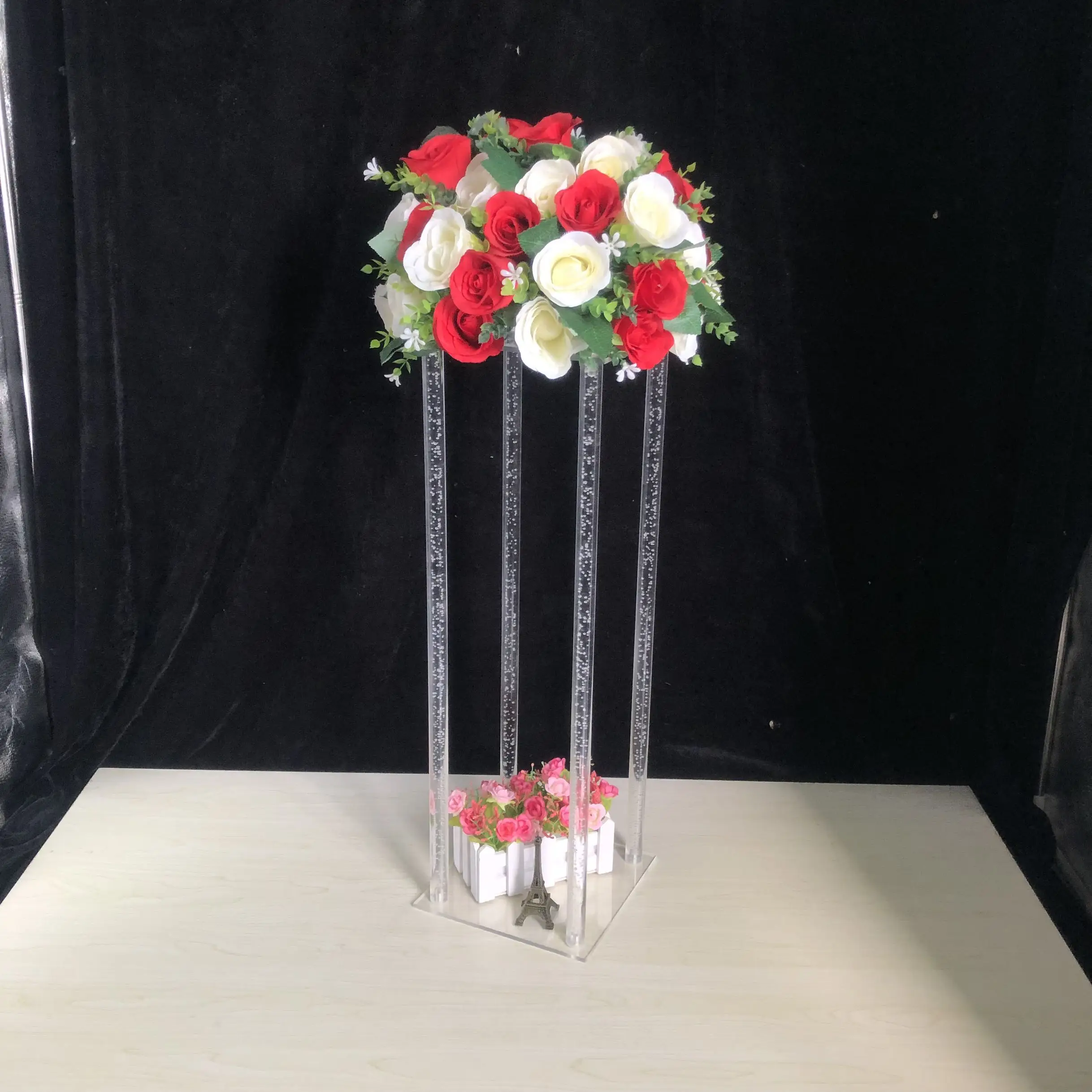 10 PCS Table Flower Rack Luxury Acrylic Crystal Wedding Road Lead Wedding Centerpiece DIY Event Party Home Decoration