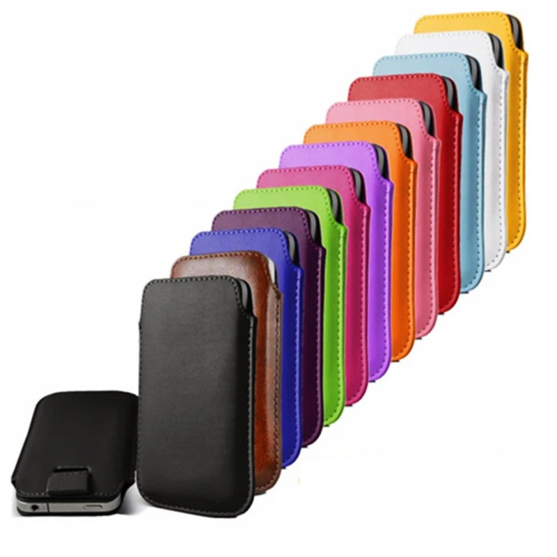 TOKOHANSUN Universal Phone Case For LG PU Leather Pull Tab Sleeve Pouch Bag Cover Cell Phone Cases Bags Shell