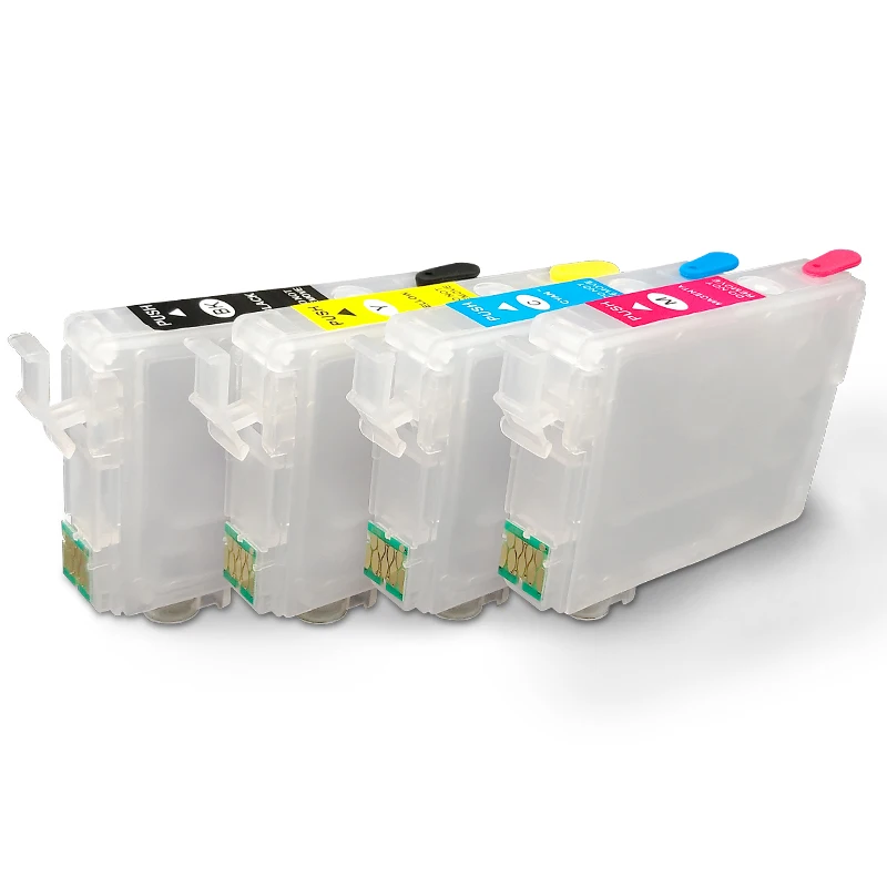 T1711 - T1714 Refillable Ink Cartridge For Epson XP-103 XP-203 XP-207 XP-33 XP-303 XP-306 XP-313 XP-406 XP-413 Printer