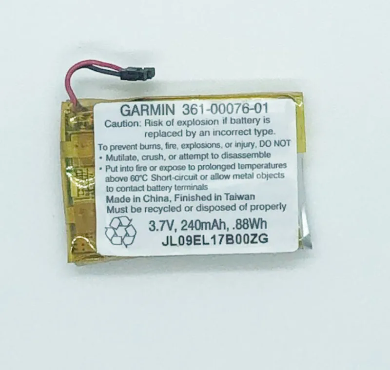 

GeLar 3.7V 240mAh 0.88Wh replacement battery for Garmin 361-00076-01