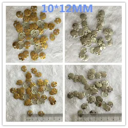 10*12MM 200pcs Argento/Oro Hot-Fix Rhinestuds 3D Alluminio Teschio di Metallo Studs Spikes Decorazione vestiti di Strass