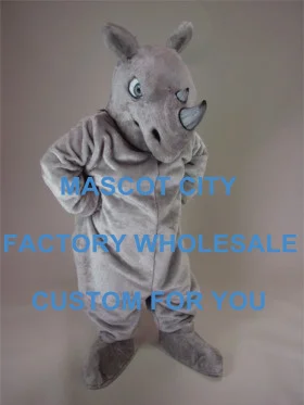 

Custom Made Rhinoceros Mascot Costume Jungle Animal Theme Adult Size Carnival Party Mascotte Outfit Suit Fit Fancy Dress SW962