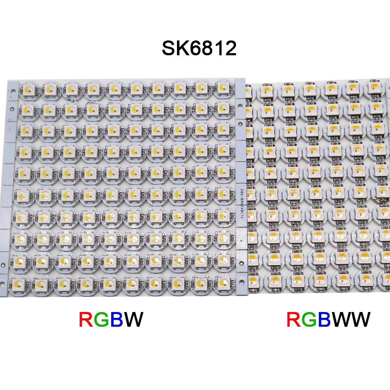 

100pcs Built-in 5050 SMD RGB SK6812 IC DC5V SK6812 LED Board Heatsink RGBW/RGBWW LED chips (10mm*3mm)