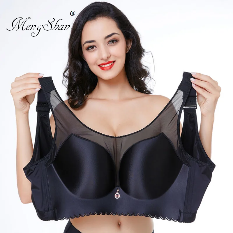 Underwear Lace Large Cup dropshipping Women's big brassiere Steel ring without steel ring Ultrathin pounds of fat sister Push