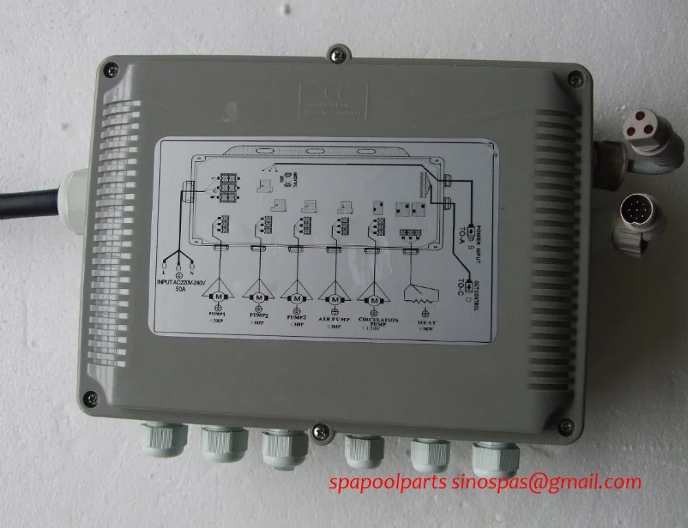 Imagem -03 - Conjunto Inteiro Chinês de Controlador de Banheira de Hidromassagem Inclui Painel de Toque e Caixa de Controle Gd7005 Gd7005 gd 7005