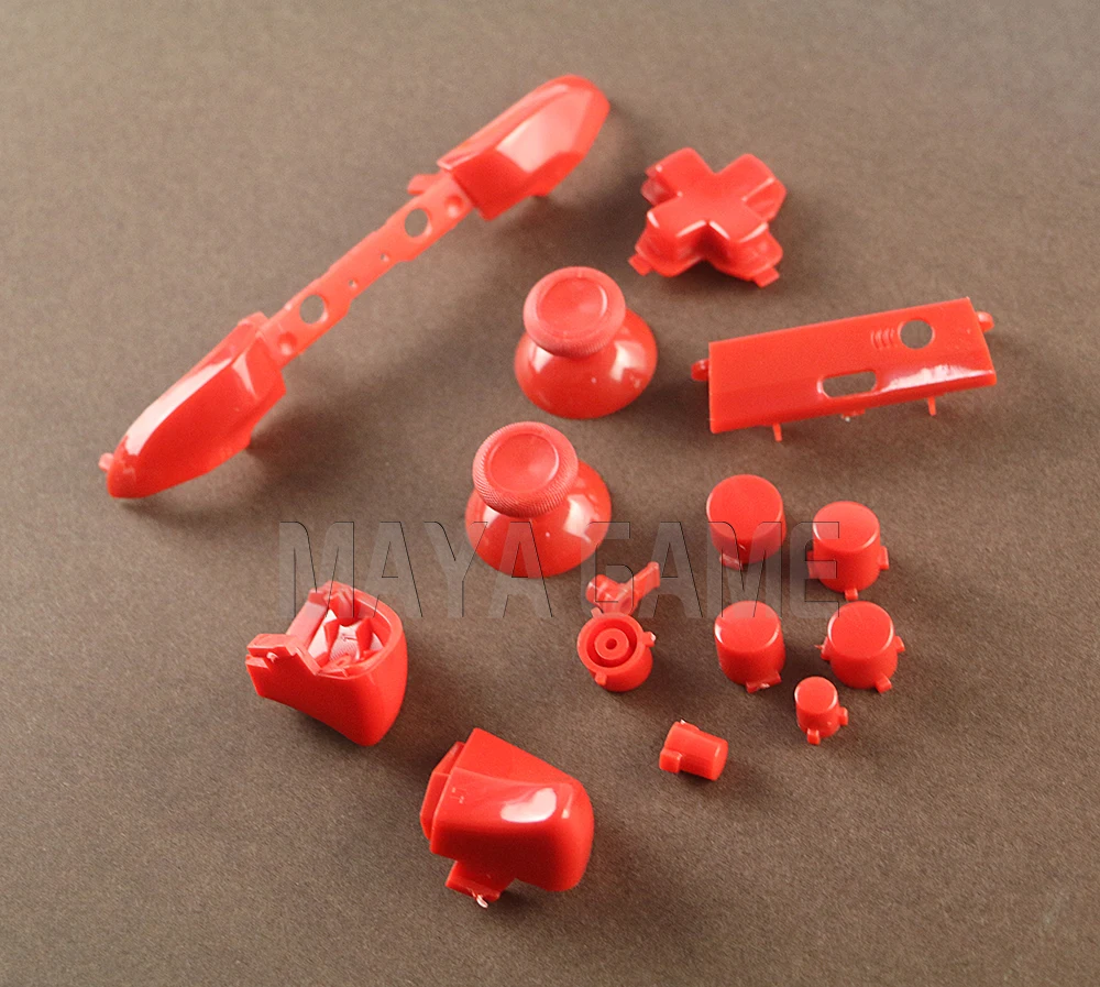 30 ensembles solide RB LB pare-chocs RT LT boutons de déclenchement Mod Kit complet boutons pour Xbox One S mince contrôleur analogique bâton Dpad