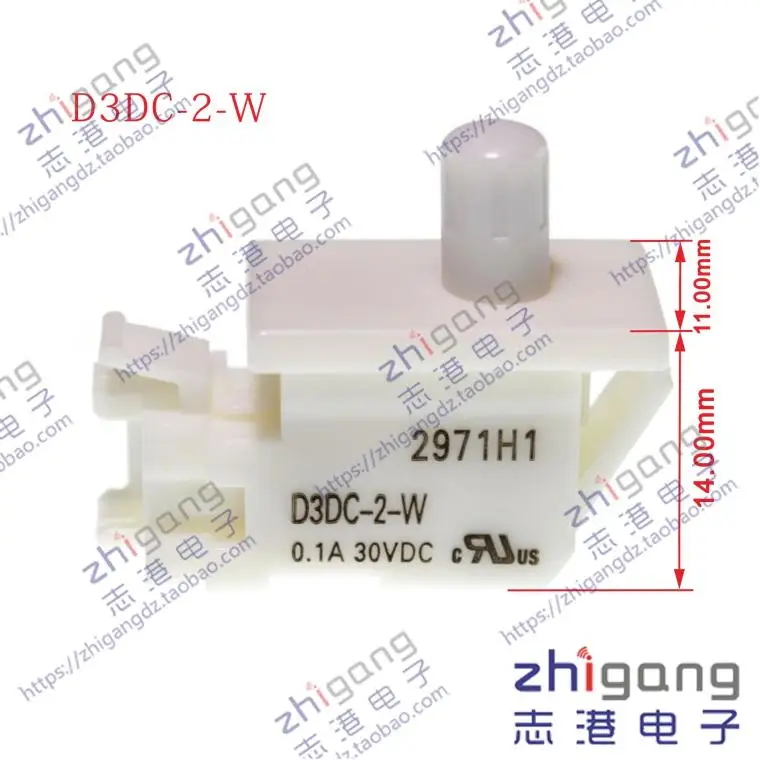 Japan D3DC-2-W Micro Switch Small Limit Travel Switch Door Switch Normally Closed