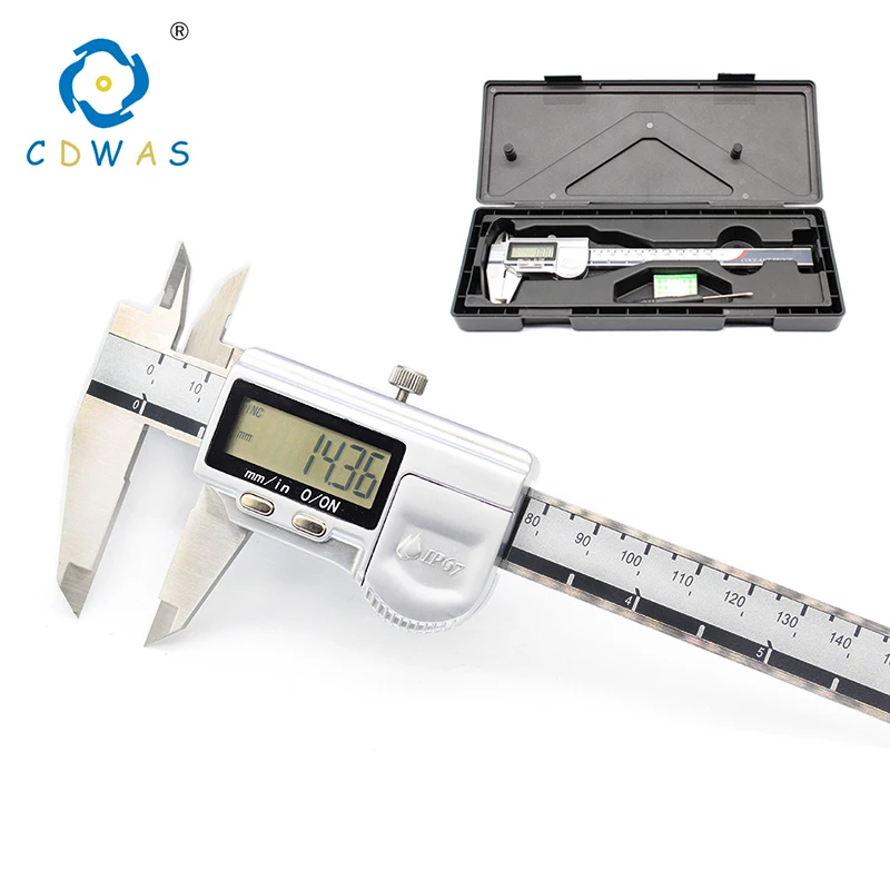 0-150 mm IP67 Waterproof Digital Vernier Caliper Ruler Vernier Caliper Micrometer High Accuracy Calipers Digital For Measuring