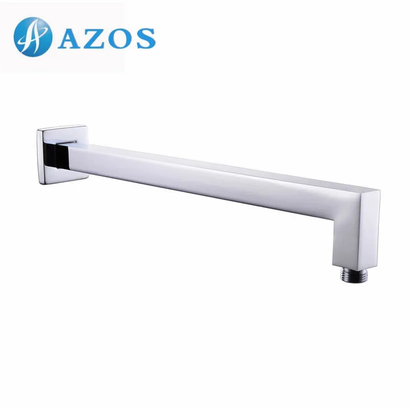 Messing Douche Arm met Flens 15.7-Inch Bereiken Badkamer Douchen Systeem Vervanging Deel 1/2-Inch IPS, gepolijst Chroom SA004