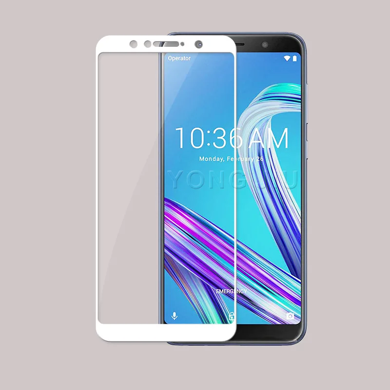 完全強化ガラス携帯電話ケース,asus zenfone max pro m1 zb602kl x00td用保護フィルム付きスクリーンプロテクター