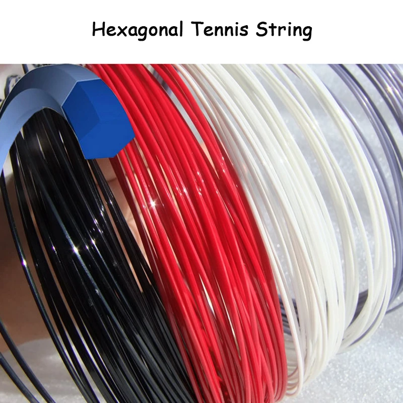 

POWERTI 1.25mm Hexagonal Tennis String Top-Spin Polyester Racket Training String Twist Durable Gym String 12m 10pcs/lot