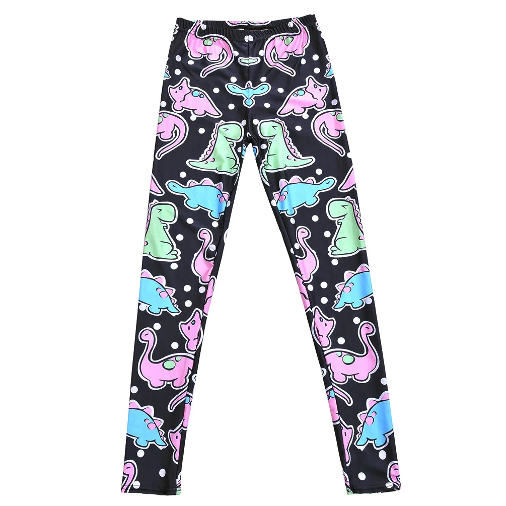 Digital Printing Cute Cartoon Dinosaur Sexy DDLG Leggings Pants