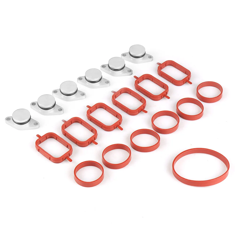 6X22mm Auto Replacement Parts for BMW M47 Swirl Blanks Flaps Repair Delete Kit with Intake Gaskets Key Blanks