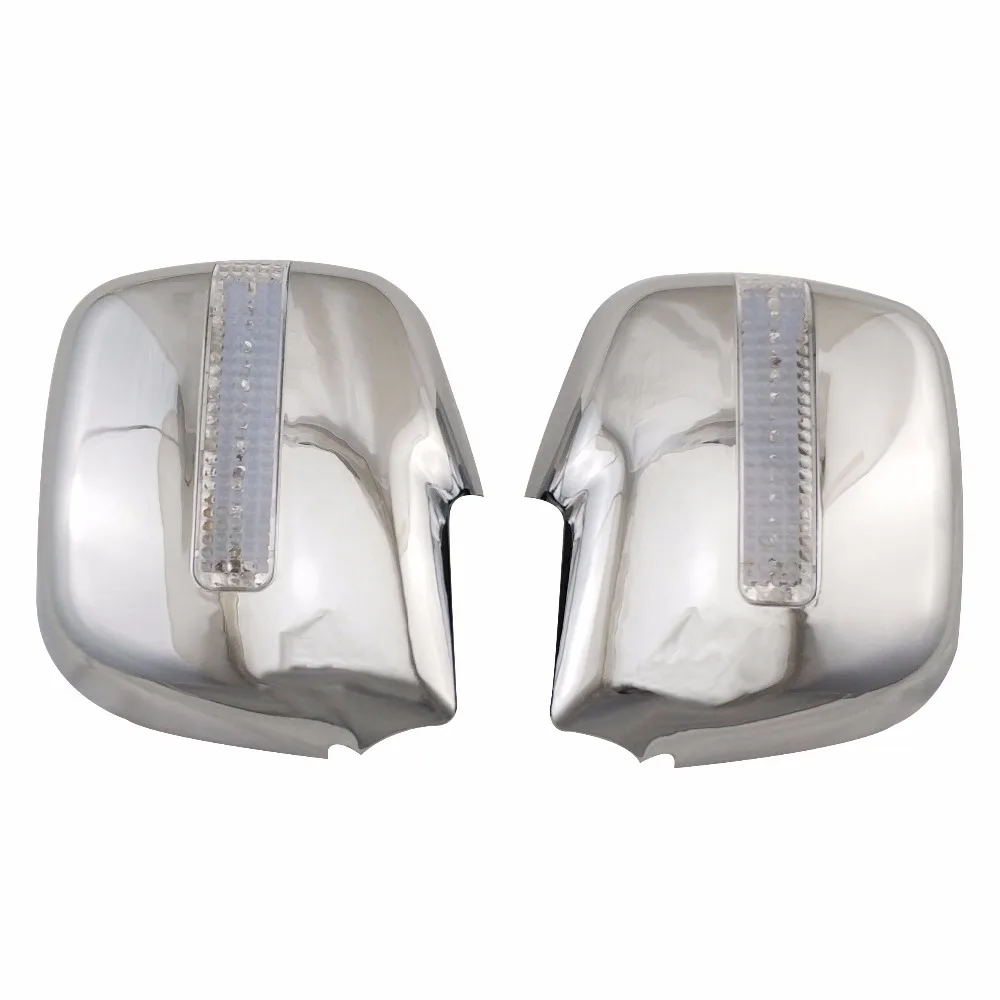 

Novel style Car modification 2PCS ABS Chrome plated for FOR Mitsubishi Freeca door mirror covers with LED