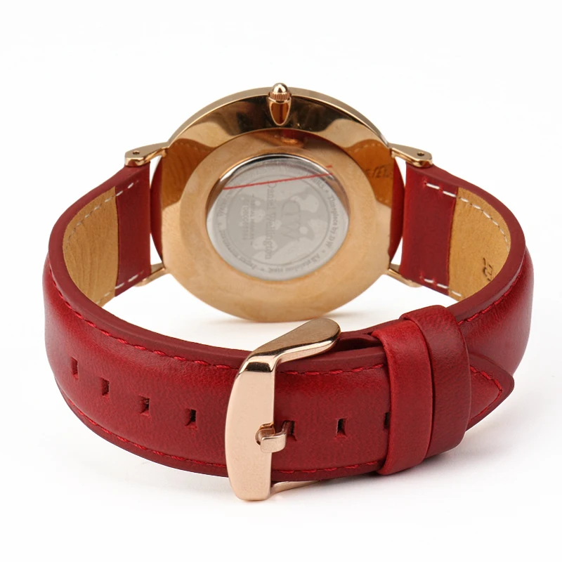 MAIKES Genuine Leather Replace Bracelet Trendy Red Women Watch Band 12/13/14/16/17/18/19/20 For Lady Band Watch Watch Strap