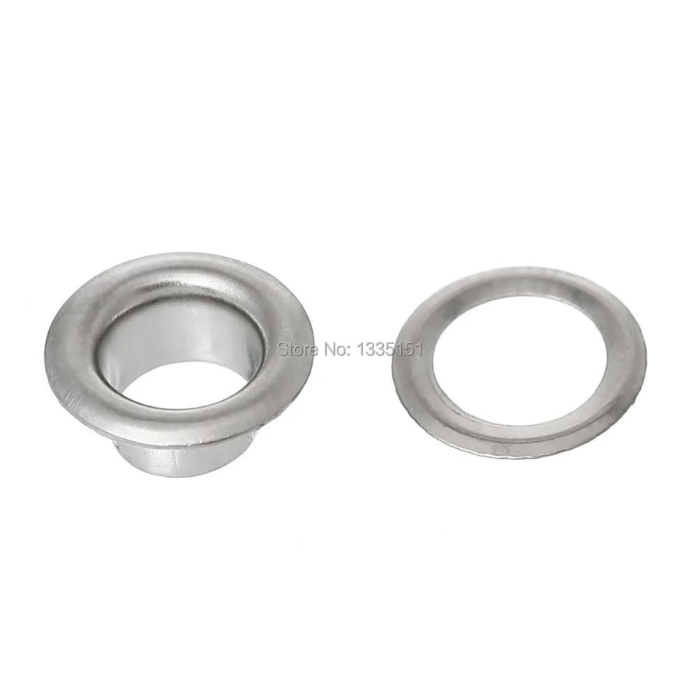 

Free shipping -500 Sets Silver Tone Shoe Shoelace Eyelets 8mmx4mm 7mm( 3/8"x 1/8") J1741