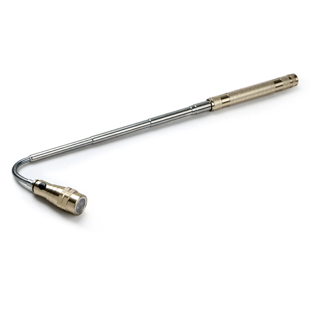 Telescopic Extension Flashlight 3xLED Lamp Portable Torch Flexible Head Flashlight Magnet Pickup tool mergency Light Lantern