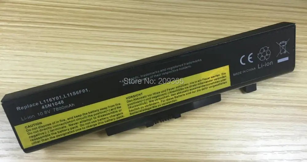 6600mAh 9 Cells laptop battery for LENOVO G500 Y485N Series IdeaPad G580 Y580 Y480 Z480 Y580N