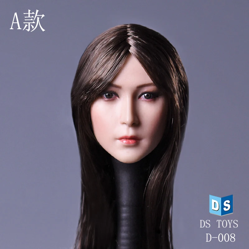 DSTOYS D008 1/6 Asian Beauty Girl Head Sculpt for 12inch Phicen Jiaoudoll Verycool Action Figure DIY