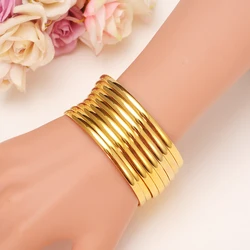 Gold Color Dubai Bride Wedding Ethiopian Bracelet Africa Jewelry Charm Gift