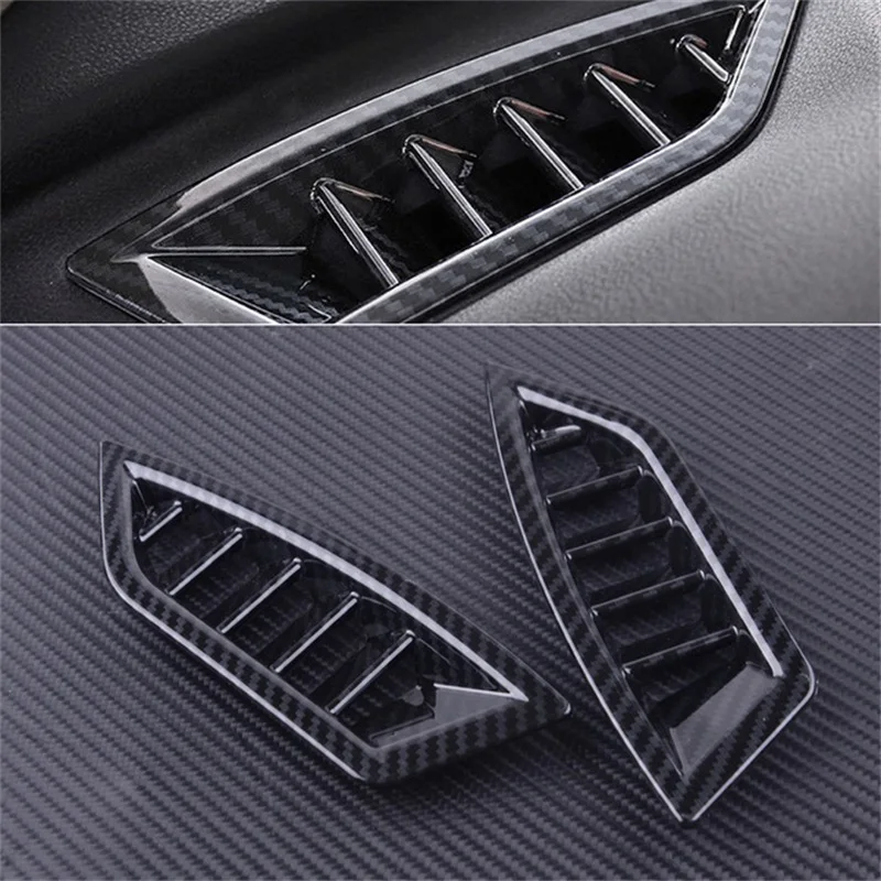 

Front Upper Air Vent Cover Dashboard Outlet ABS Chrome Trim Frame Car Styling Accessories For Subaru XV Crosstrek 2018 2019