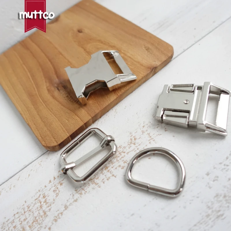 (metal buckle+adjust buckle+D ring)DIY Dog Collar Silver 2.5cm diy emboitement zinc alloy buckle adjust buckles TZ-006