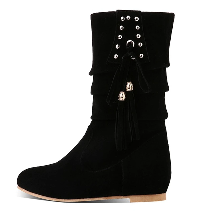 Autumn Style 30-52 Size Thigh High Women Femininas Knee-high Boots Masculina Zapatos Botines Mujer Chaussure Femme Shoes 7900-1