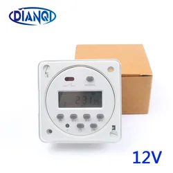 Stable CN101A 12V Digital LCD Power Timer weekly Programmable Time Switch Relay 8A TO 16A CN101  with protective cover weekly