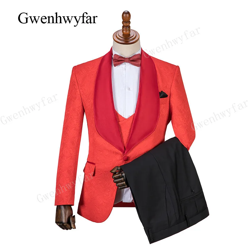 

Gwenhwyfar Fashion Men Suit 2023 Slim Fit Men Suits Latest Coat Pant Design Wedding Party Blazer Groom Tuxedos Costume Men 3pcs