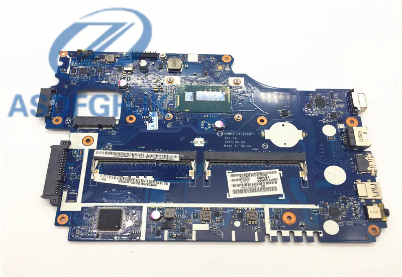 Laptop motherboard for Acer Aspire E1-572 E1-532 motherboard V5WE2 LA-9532P SR170 DDR3L integrated 100% test ok