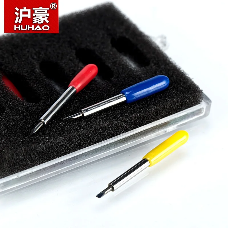 HUHAO 5PC/lot Roland Plotter Cutter 30/45/60 Degree Tungsten blades Cutting Plotter Vinyl Cutter Knife for ROLAND Cutter Blade