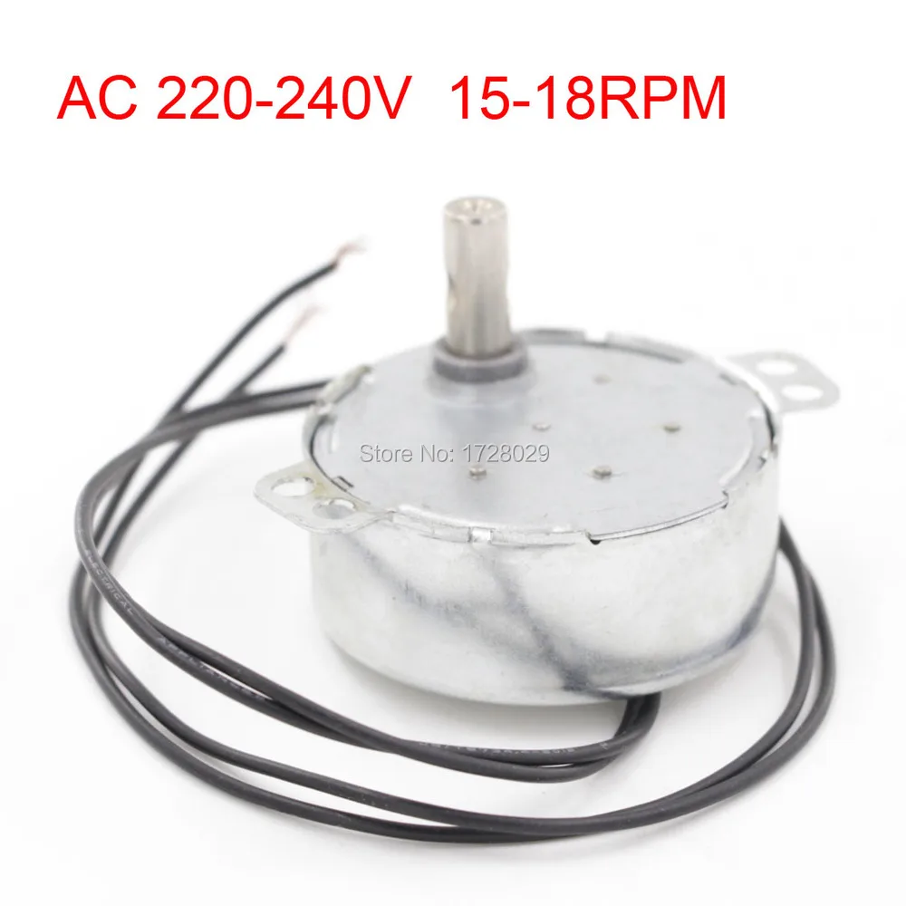 50TYC 50/60Hz AC 220-240V 15-18RPM Synchronous Gear Motor