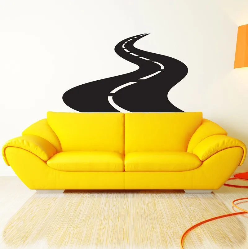 Road Street Highway Wall Sticker Vinyl Wall Art Wall Poster Wall Decal Home Decor