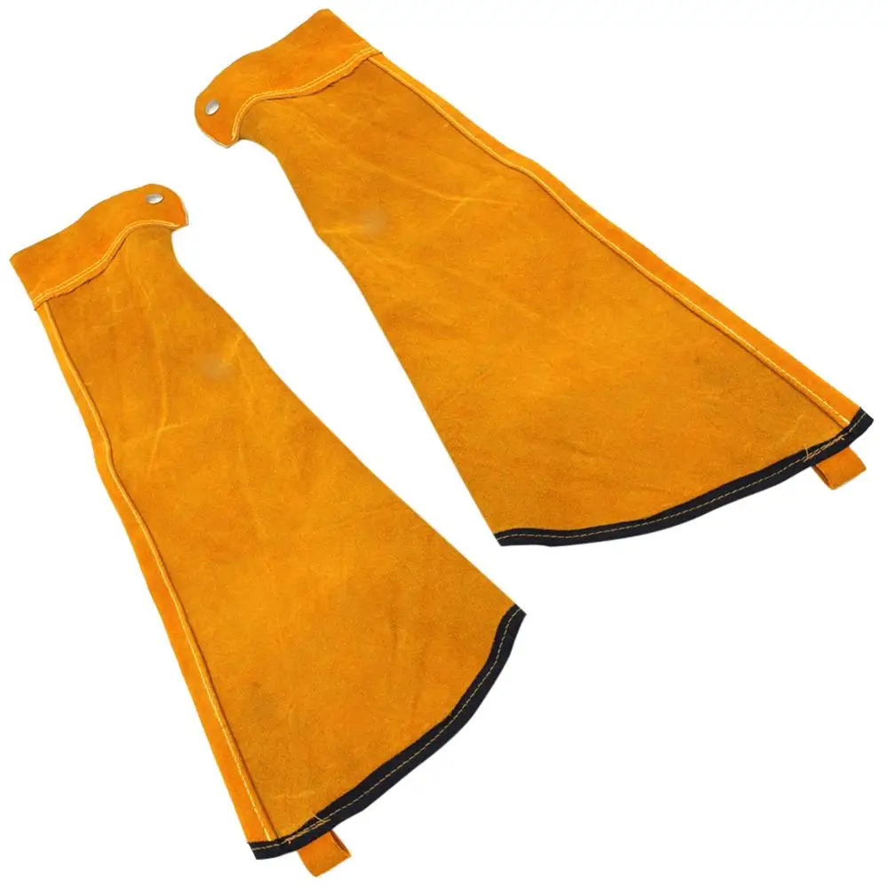 Professional Welder Arm Protection Sleeves Heat Resistant Welding Sleeves Spark Resistant Protection Leather Sleeves For Welding