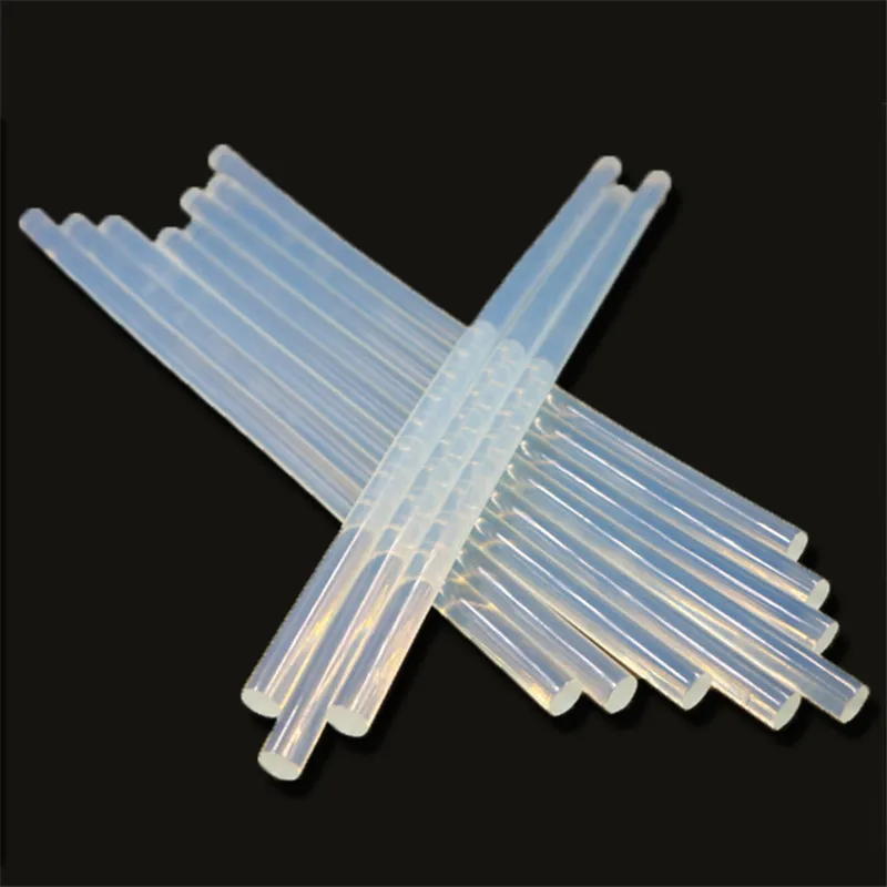 10pcs 7x229mm Transparent Plastic Hot Melt Glue Sticks For Home Power Heat Pistol Solid Adhesive Make Jewelry Crafts DIY Phone C