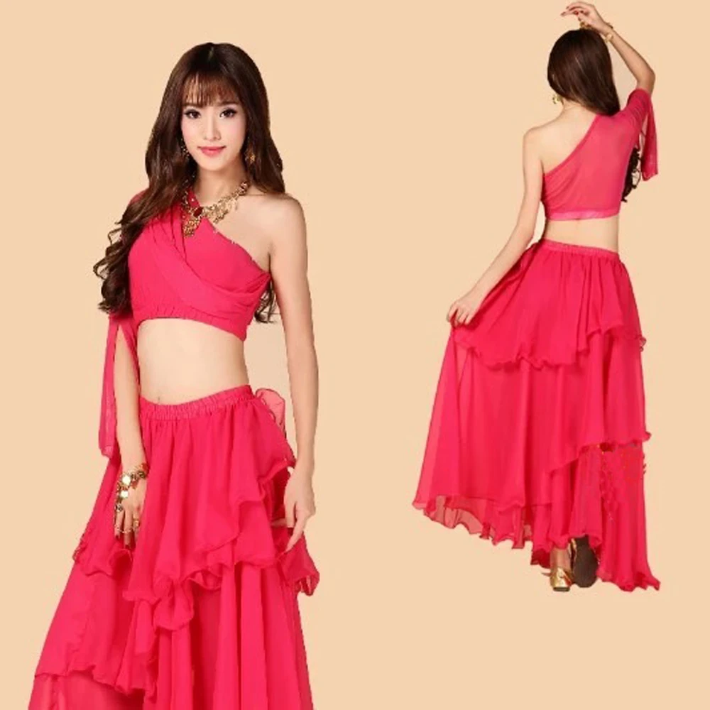 2016 New Arrival Sexy indian belly dancing Costume Suits sexy Bra&Skirt dancing Outfits factory price