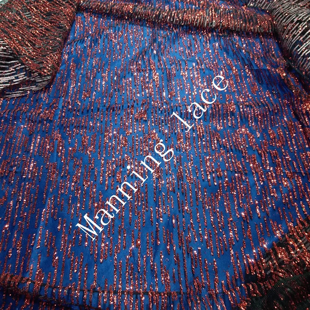 

Red and black gauze French MYFZ-1368 African flickering lace fabric! Gorgeous wedding dress dresses and lace fabrics