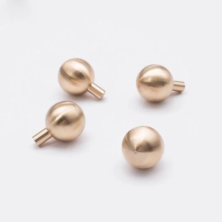 4x Light Luxury Pure Brass Cabinet Knobs and Handles Minimalist Design Round Wardrobe Door Handle Kitchen Funiture drawer Pulls