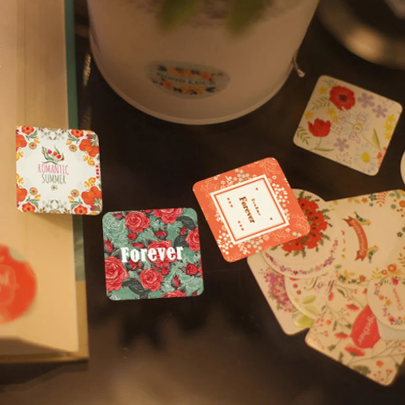 38 pcs/set FLOWER Series Boxed stickers photo album decorative Sealing sticker Thanksgiving DIY Various patterns mixed Styling