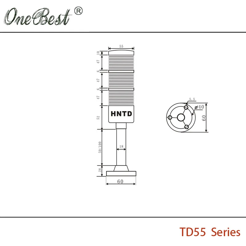 Imagem -06 - Hntd-led Semáforos Lâmpada Sinal Indicador Luz de Advertência tipo Rod Brilhante Cores Máquinas-ferramentas Cnc 220v Hot Sales Td55