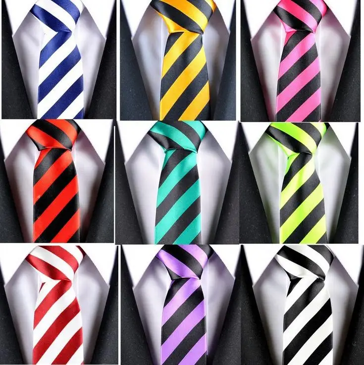 2024 birthday Party Slim Brightest Norrow Tie Men 5cm Casual Arrow Skinny Satin Necktie Fashion Young Man Accessories Gravata