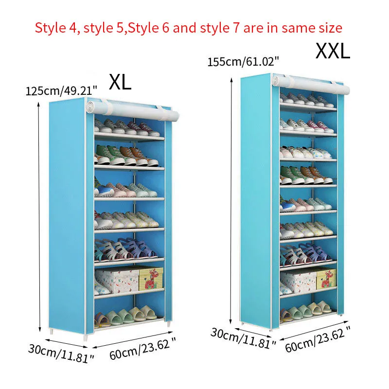 Dustproof Home Shoe Racks Organizer Multiple Layers Shoes Shelf Stand Holder Door Shoe Rack Save Space Home Wardrobe Storage