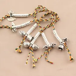 100% 925 Silver Tibetan Mala's Counters Pure Silver Buddhist Prayer Beads Counters Sterling Silver Buddhist Rosary Counters